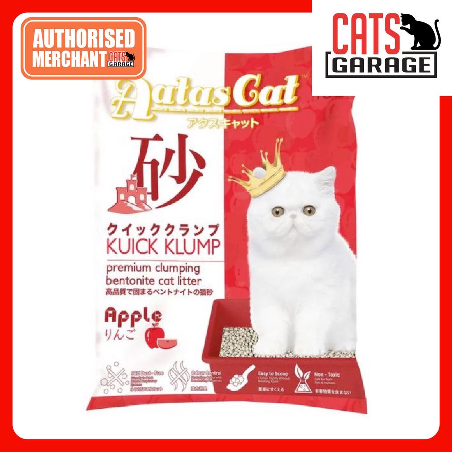 Aatas Cat Kuick Klump Bentonite Cat Litter Apple 10L