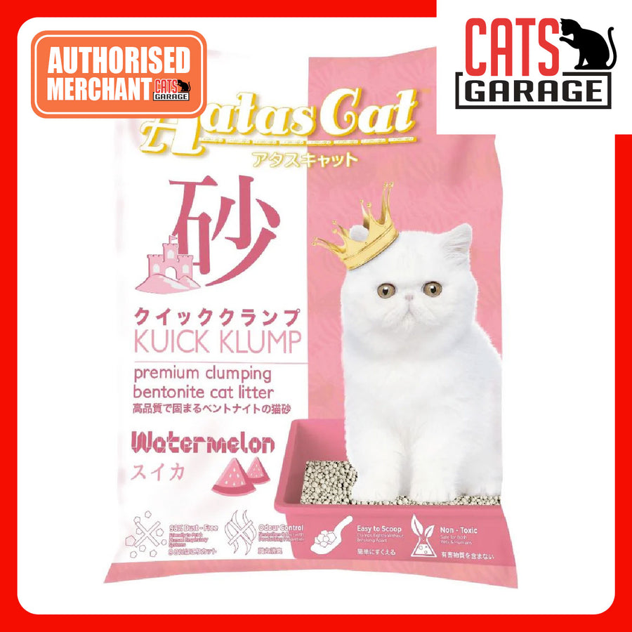 Aatas Cat Kuick Klump Bentonite Cat Litter Watermelon 10L