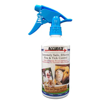 Accurate Tick & Flea Spray For Dogs, Cats & Small Animals 250ml & 500ml