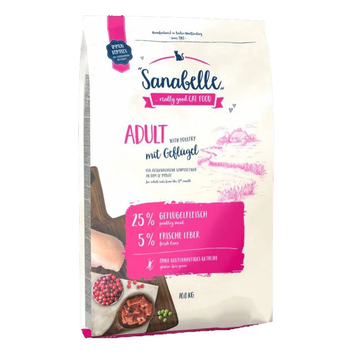 Sanabelle Adult Poultry Cat Dry Food 10kg