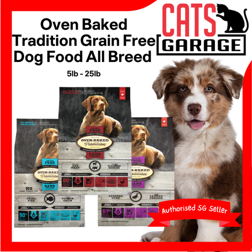 Oven Baked Tradition Grain Free Dog Dry Food All Breed 5lb - 25lb
