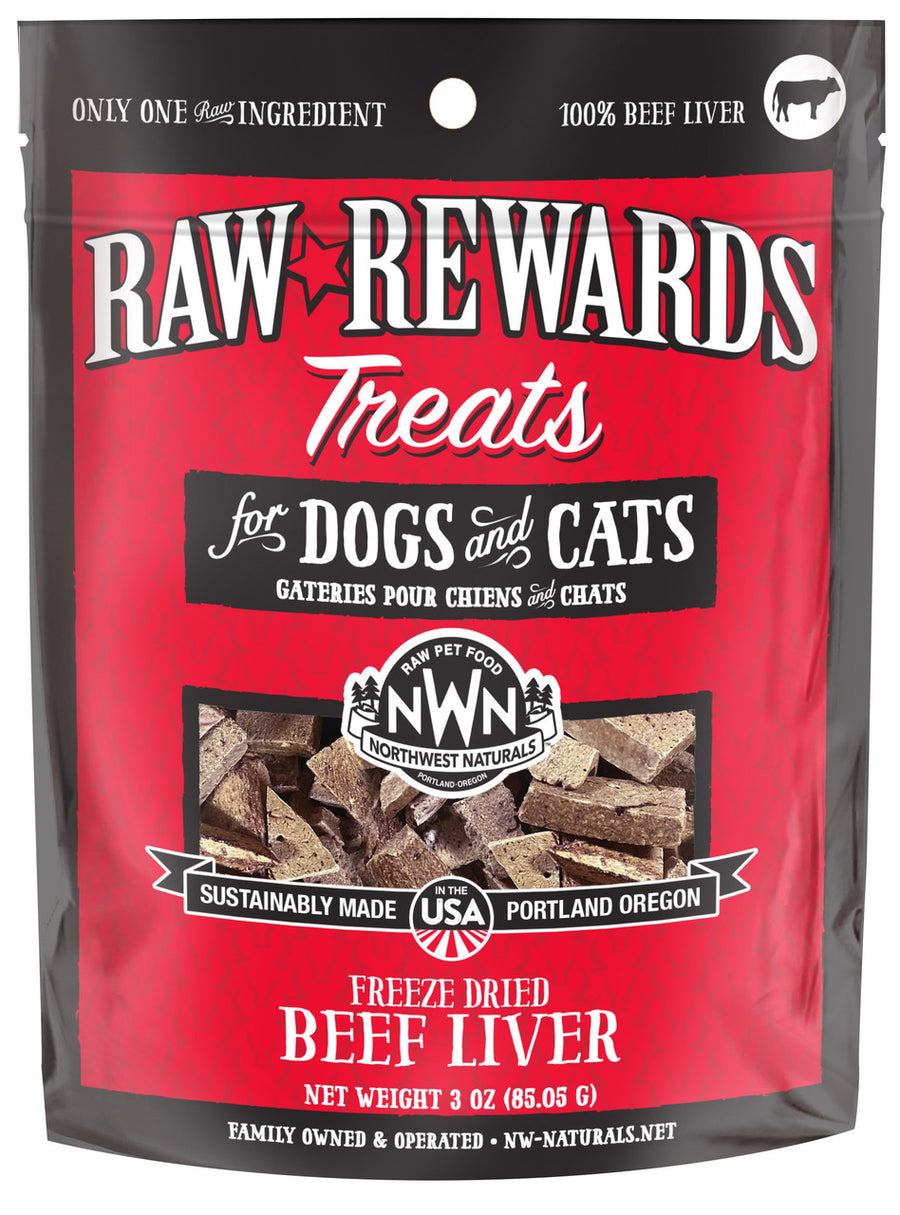 Northwest Naturals Raw Rewards & Frozen/Freeze-Dried Treats for Dogs & Cats 1oz - 10oz