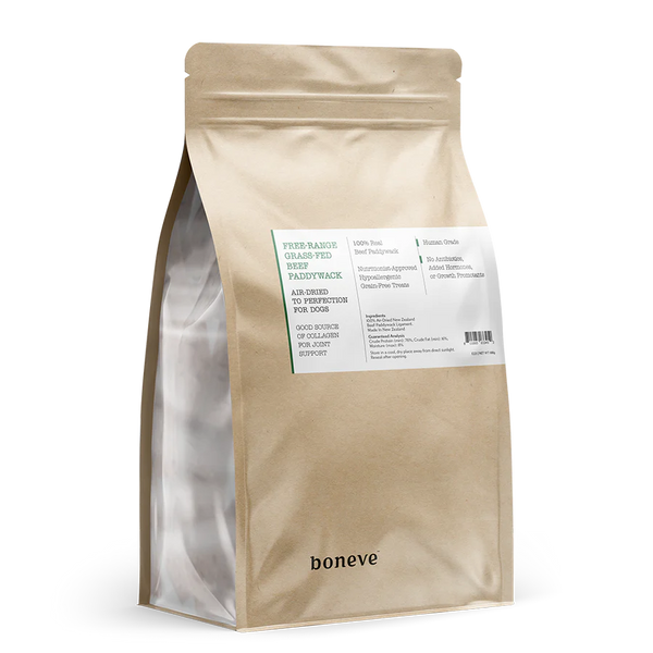 Boneve Dog Treat Air-Dried Free-Range Grass-Fed Beef Paddywhack 100g