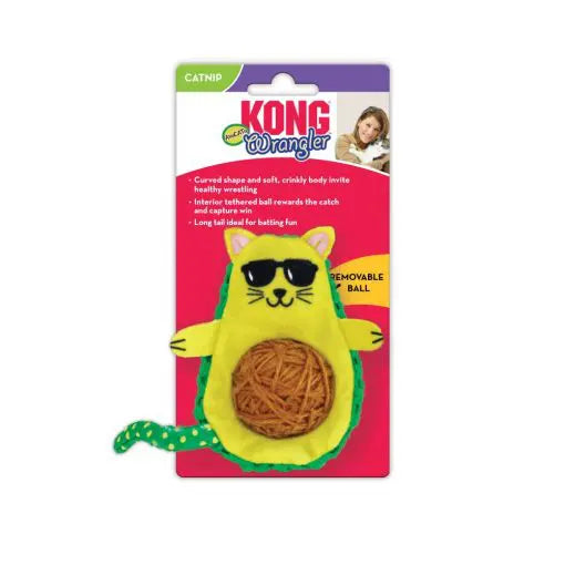KONG Wrangler Avocado Cat Toy