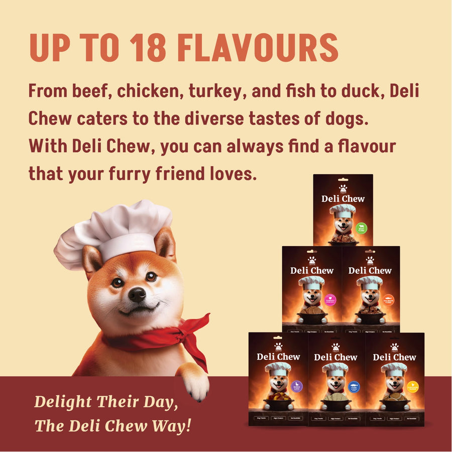 Singapaw Dog Deli Chew Cube 120g (18 Flavours) [DC]