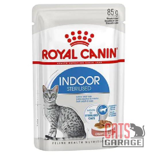 Royal Canin Feline Pouch Indoor Sterilised in Gravy 85g X12