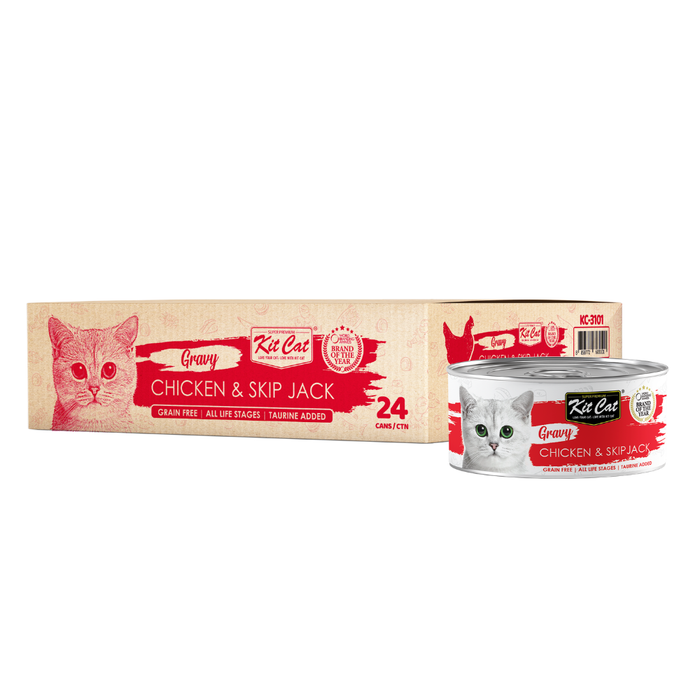 Kit Cat Premium Cat Wet Food Gravy 70g X 24 cans
