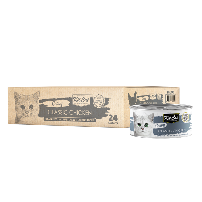 Kit Cat Premium Cat Wet Food Gravy 70g X 24 cans