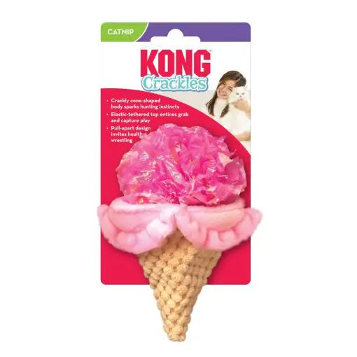 KONG Crackles Scoopz Cat Toy -Pink