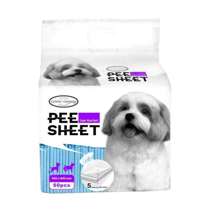 Canines' Language Pee Sheet 50pcs X6