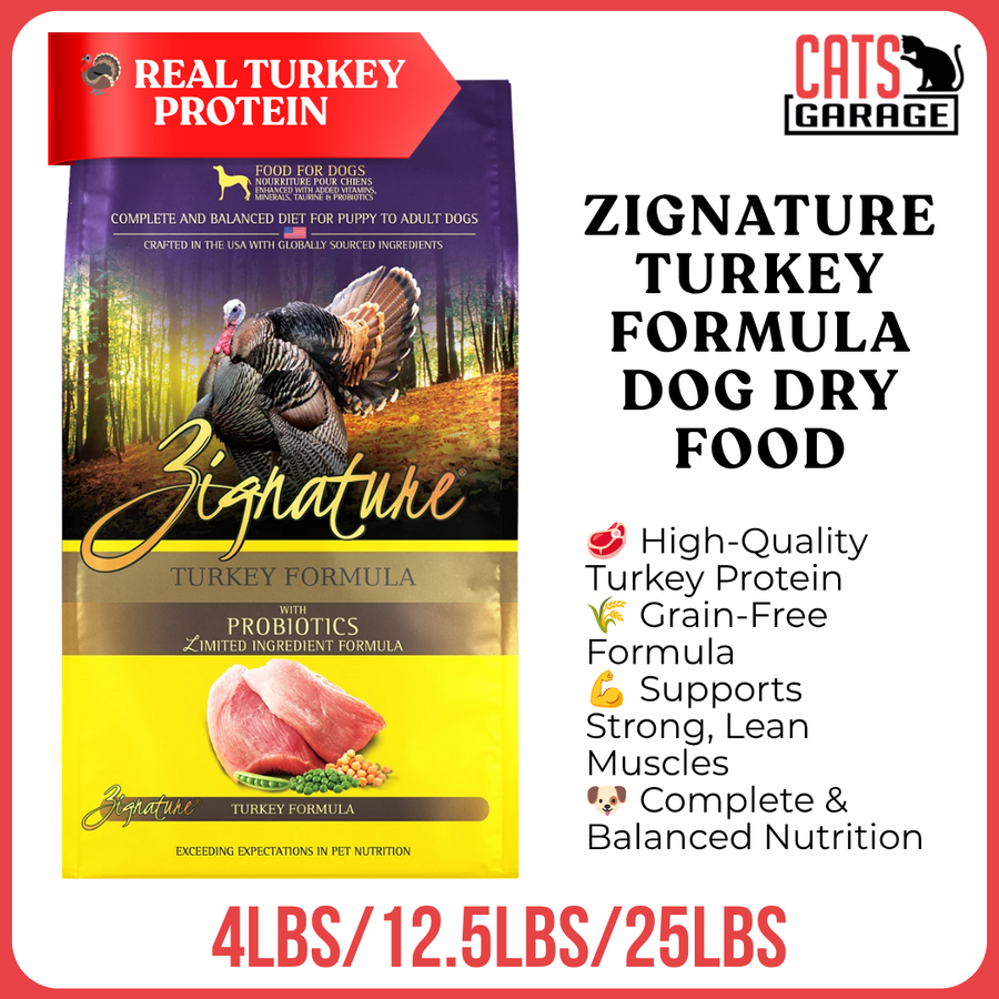 Zignature Turkey Formula Dog Dry Food (3 Sizes)