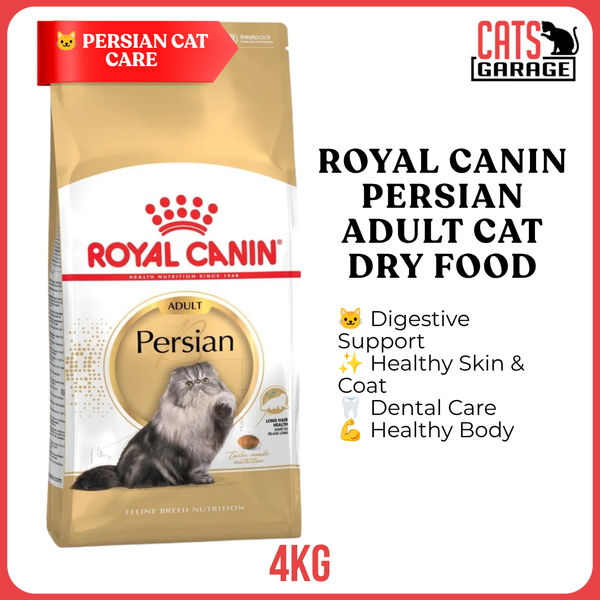 Royal Canin Persian Adult Cat Dry Food 4kg | Breed-Specific Nutrition for Persian Cats [Authorized SG Reseller]