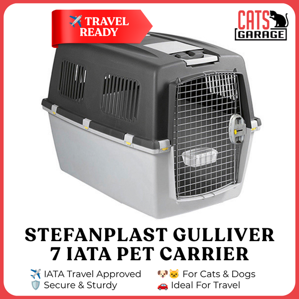 Stefanplast Gulliver 7 IATA Pet Carrier | Travel Approved Dog & Cat Carrier for Airline & Long-Distance Travel