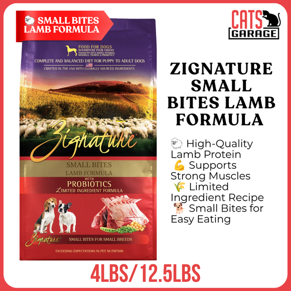 Zignature Lamb Formula Dog SMALL BITES Dry Food (2 Sizes)