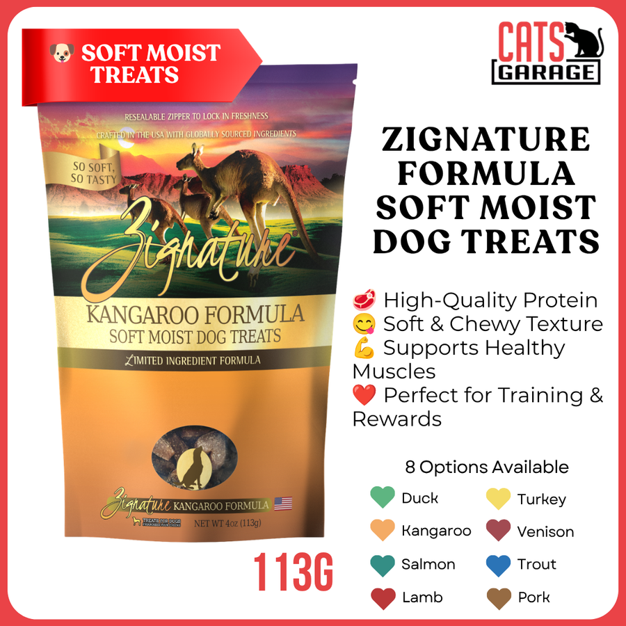 Zignature Formula Soft Moist Dog Treats 113g