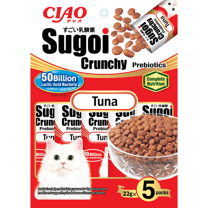 Ciao Cat Sugoi Crunchy Prebiotics Tuna 22g x 5