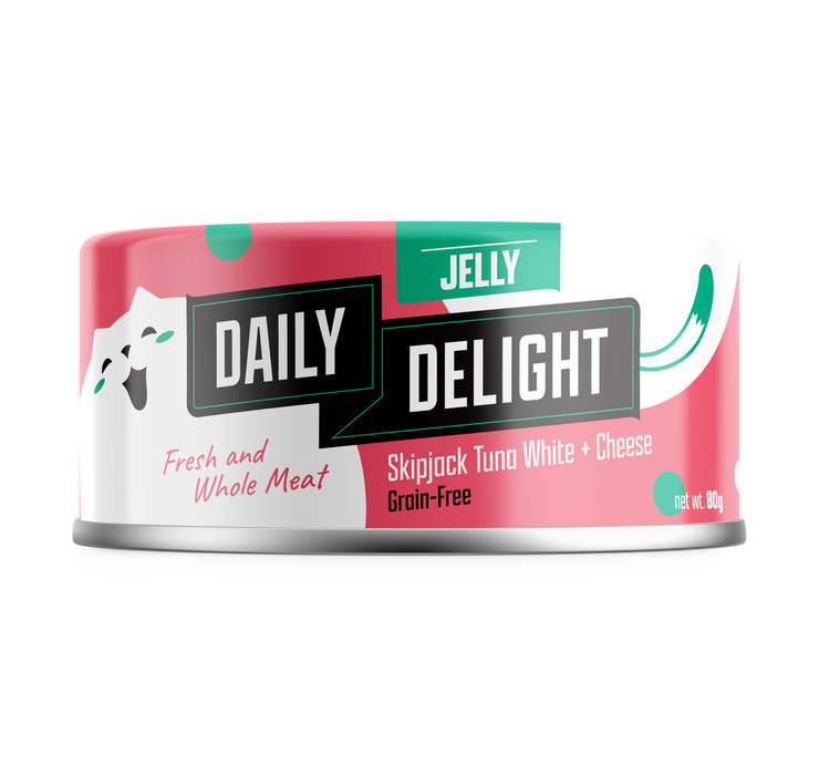 Daily Delight Skipjack Tuna White with Cheese in Jelly 80g