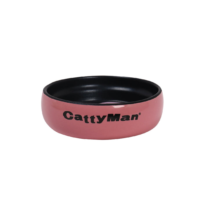 CattyMan Easy Wash Round Cat Bowl (Pink)