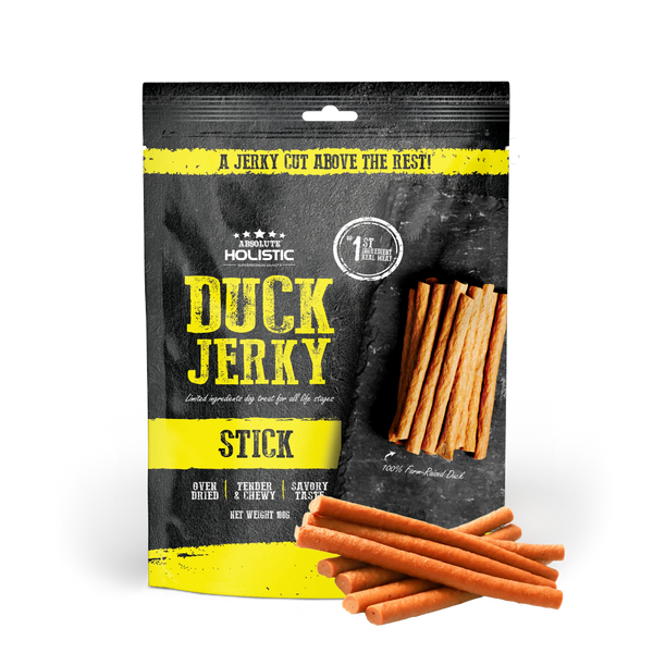 Absolute Holistic Grain Free Treats for Dog Duck Jerky Loin Stick 100g