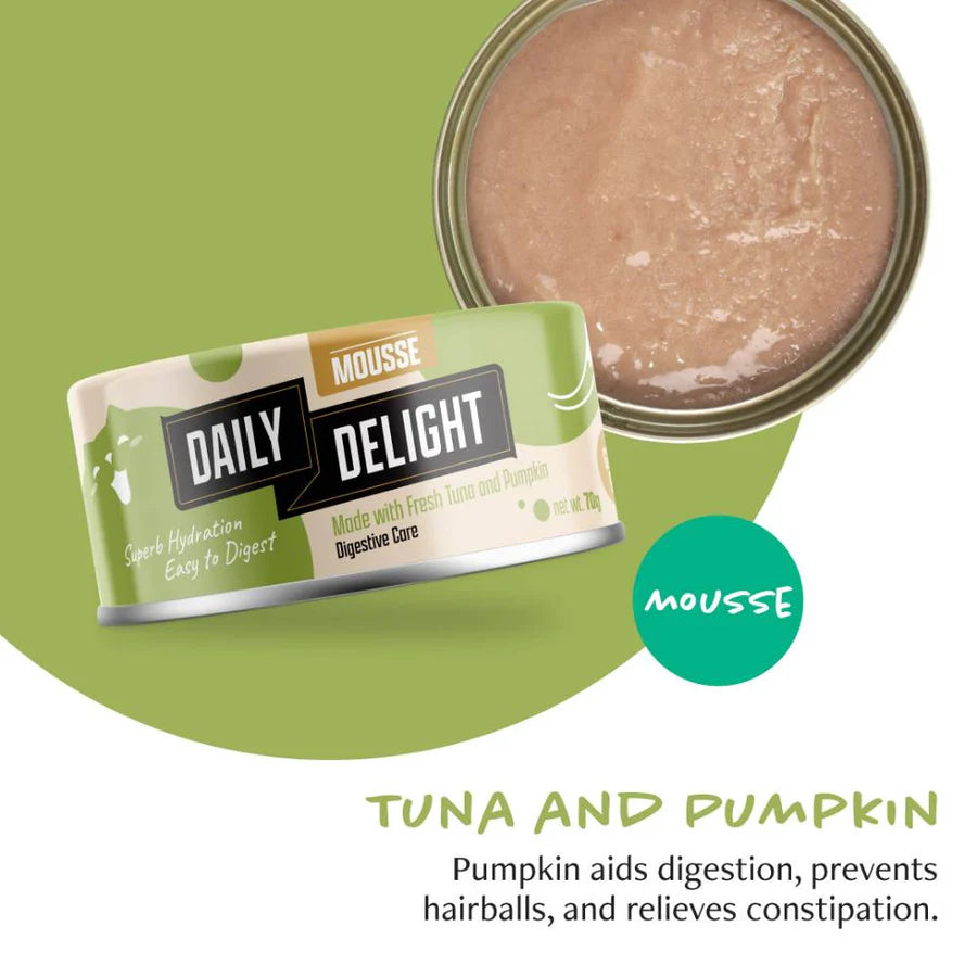 Daily Delight Cat Mousse with Tuna and Pumpkin 70g X24