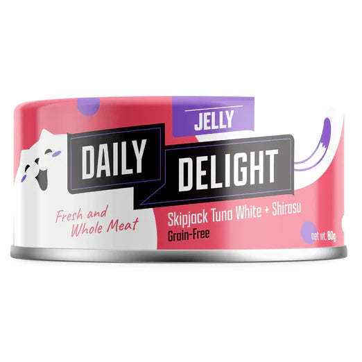 Daily Delight Skipjack Tuna White with Shirasu in Jelly 80g