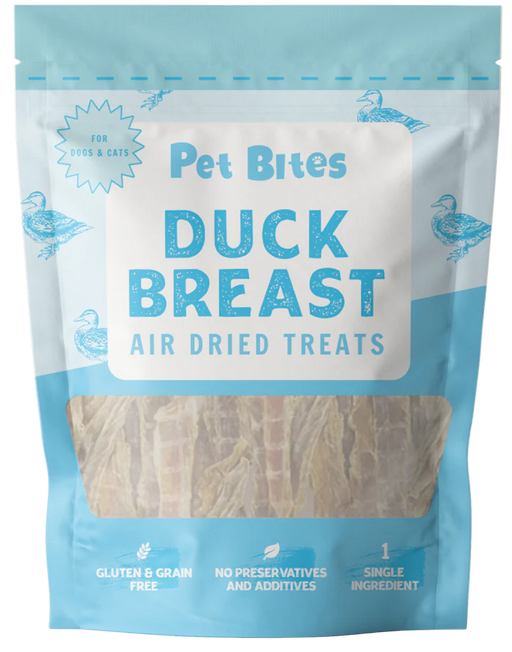 Pet Bites 100% Air Dried Duck Breast (2 Sizes)