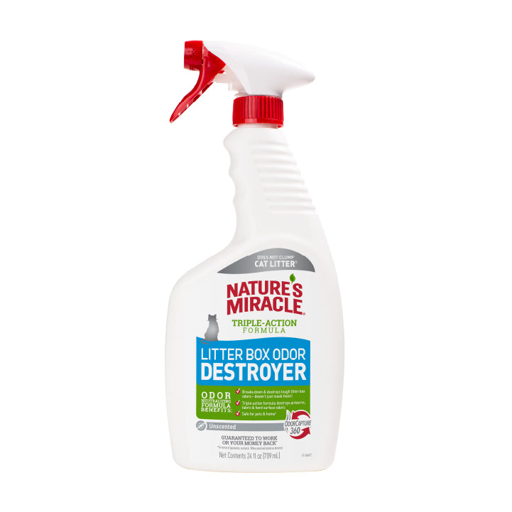 Nature's Miracle Litter Box Odor Destroyer – Unscented 24oz