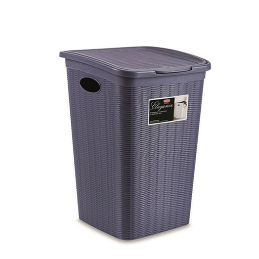 Stefanplast Elegance Laundry Hamper Navy Blue 50L