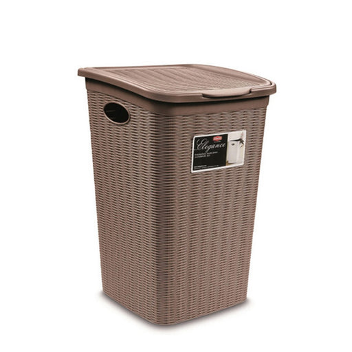 Stefanplast Elegance Laundry Hamper Dove Grey 50L