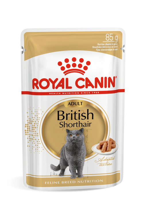 Royal Canin Feline Pouch British Shorthair Adult Cat Wet Food 85g X12
