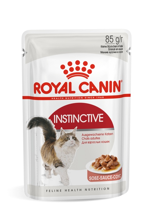 Royal Canin Feline Pouch Instinctive Adult Cat Wet Food in Gravy 85g X12