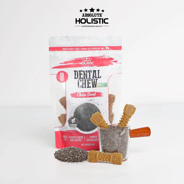 Absolute Holistic Value Pack BOOST Chia Seed Dental Chews for Dogs 160g