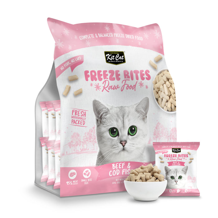 Kit Cat Freeze Bites Raw Cat Food 15g X 15Packs