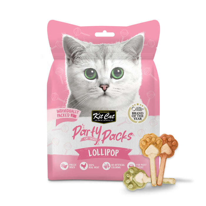 Kit Cat Party Packs Raw Cat Dry Food 30g