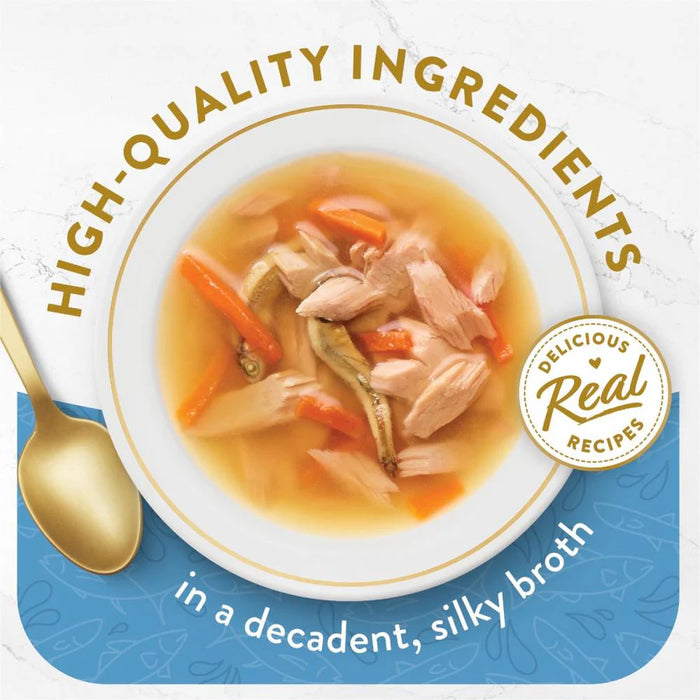 Fancy Feast Classic Broths with Tuna, Anchovies & Whitefish 40g