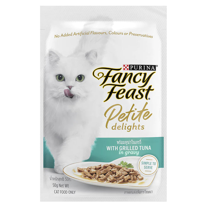 Fancy Feast Petite Delights Grilled Tuna in Gravy 50g X24