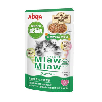 Aixia Miaw Miaw Juicy Pouch Cat Wet Food 60g