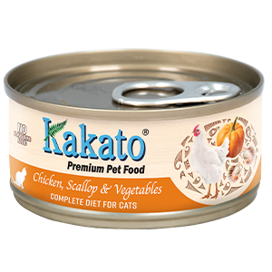 Kakato Chicken, Scallop & Vegetables Complete Diet For Cats 70g X48