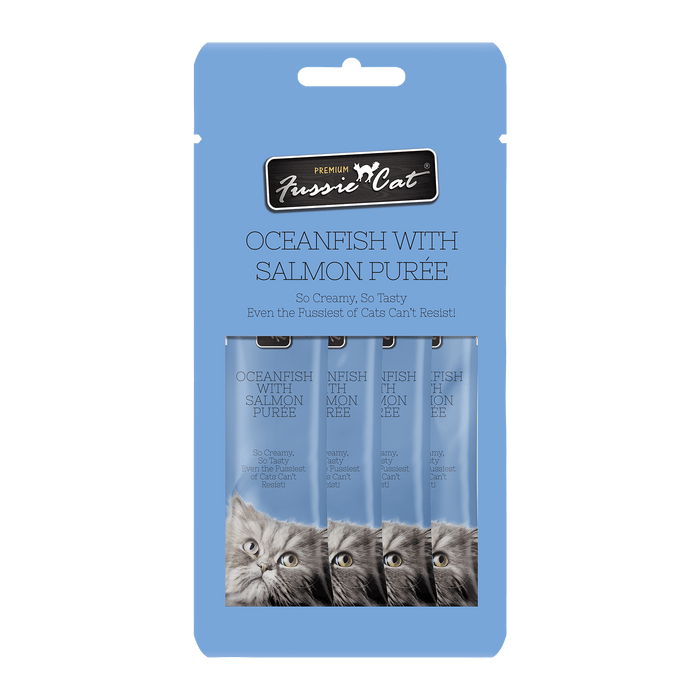 Fussie Cat Puree Premium Cat Treats 56g | Assorted Flavor