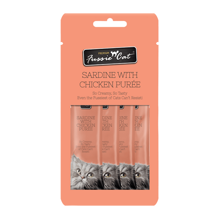 Fussie Cat Puree Premium Cat Treats 56g | Assorted Flavor