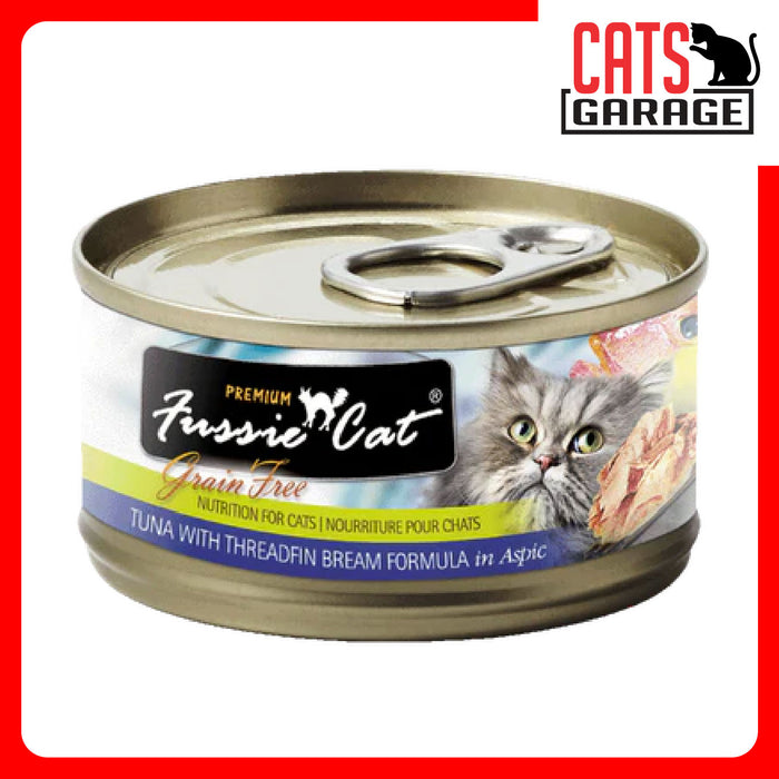 Fussie Cat BLACK LABEL Tuna w Threadfin Bream in Aspic 80g x 24 Cans