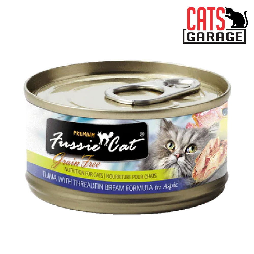 Fussie Cat BLACK LABEL Tuna w Threadfin Bream in Aspic 80g x 24 Cans
