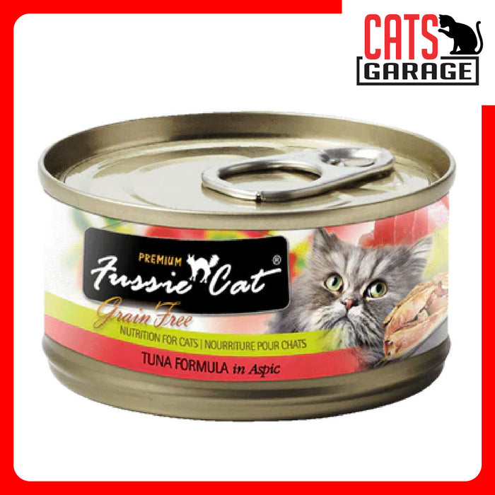 Fussie Cat BLACK LABEL Tuna in Aspic 80g x 24 Cans