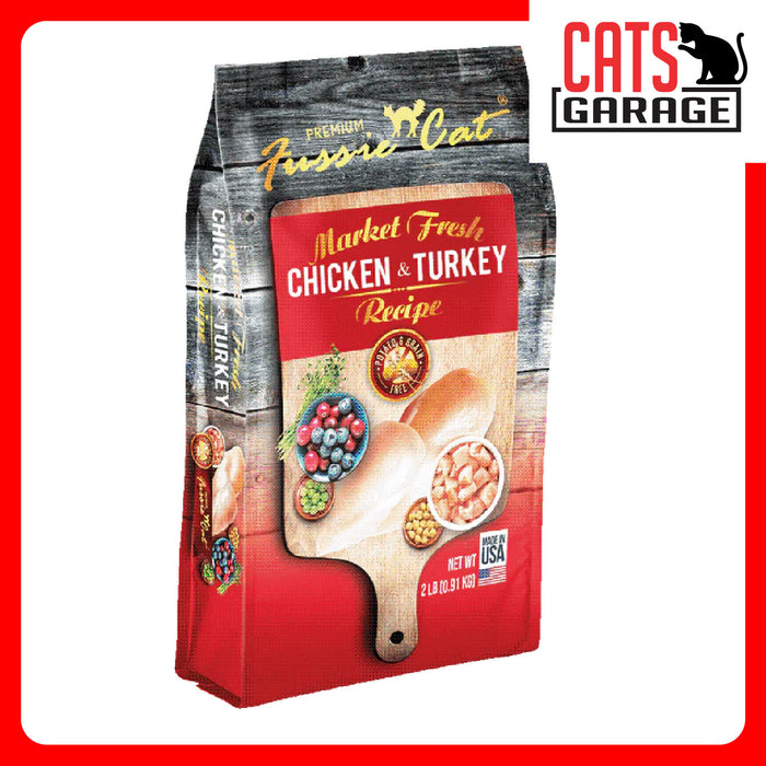Fussie Cat Market Fresh Chicken & Turkey Recipe Cat Dry Food (2 Sizes)