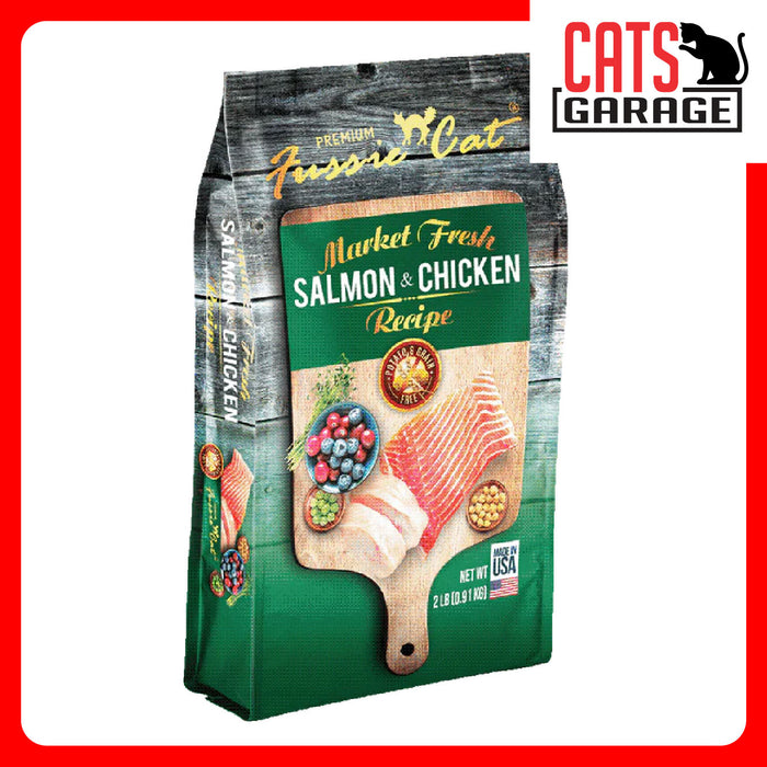 Fussie Cat Market Fresh Salmon & Chicken Recipe Cat Dry Food (3 Sizes)