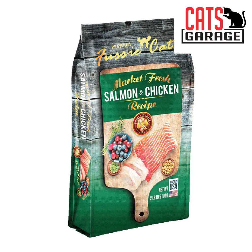 Fussie Cat Market Fresh Salmon & Chicken Recipe Cat Dry Food (3 Sizes)