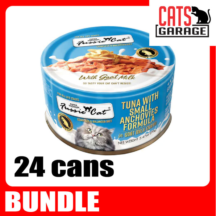 Fussie Cat Goat Milk in Gravy 70g x 24 Cans