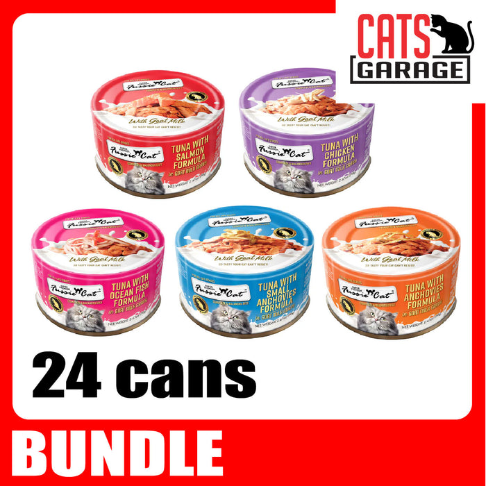 Fussie Cat Goat Milk in Gravy 70g x 24 Cans