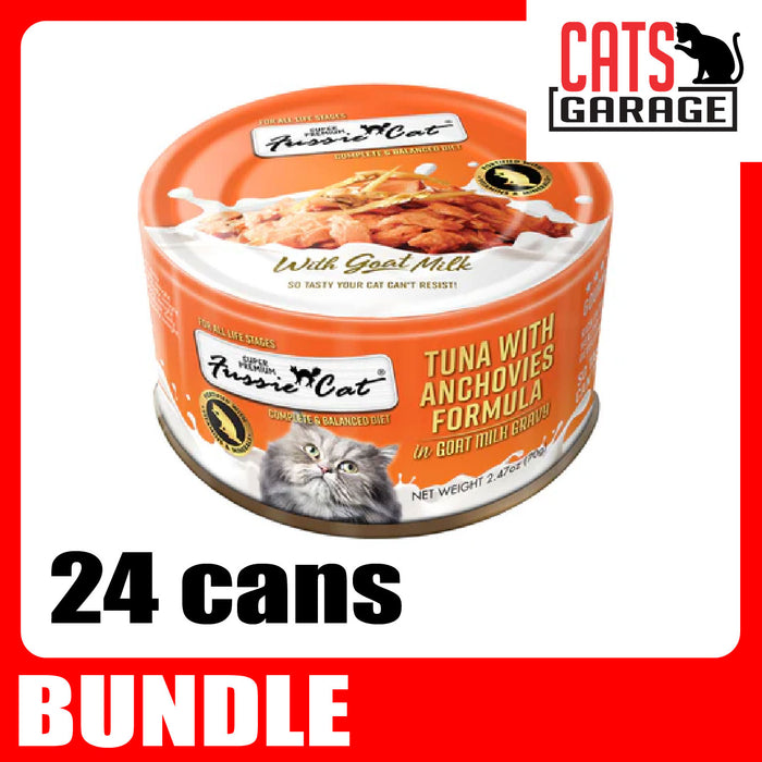 Fussie Cat Goat Milk in Gravy 70g x 24 Cans