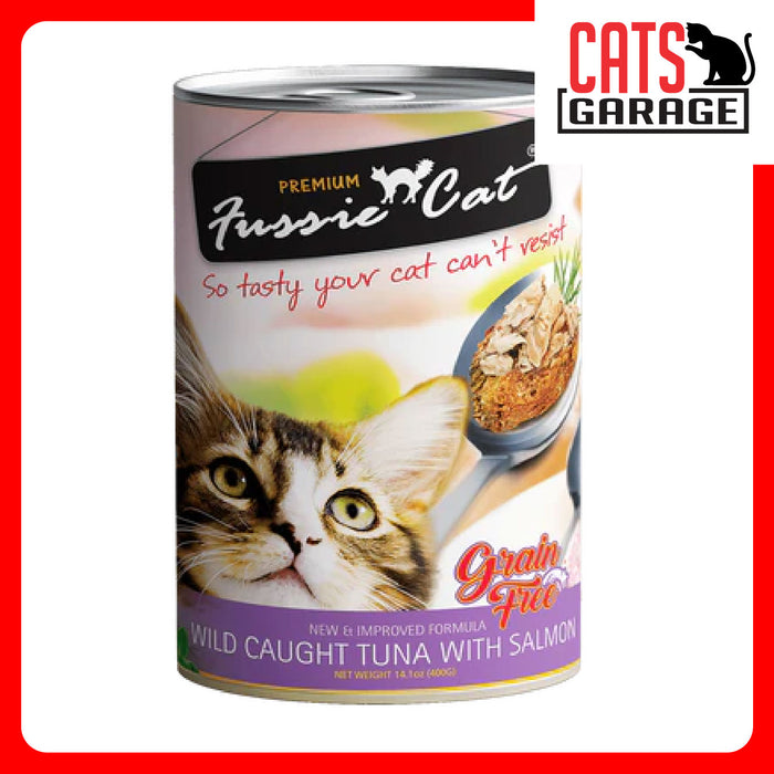 Fussie Cat Wild Caught Tuna w Salmon 400g x 24 Cans